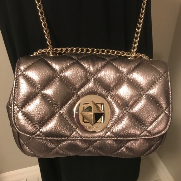 Kate Spade Handbags - Kate Spade Quilted Metallic Gold Coast Christy Bag